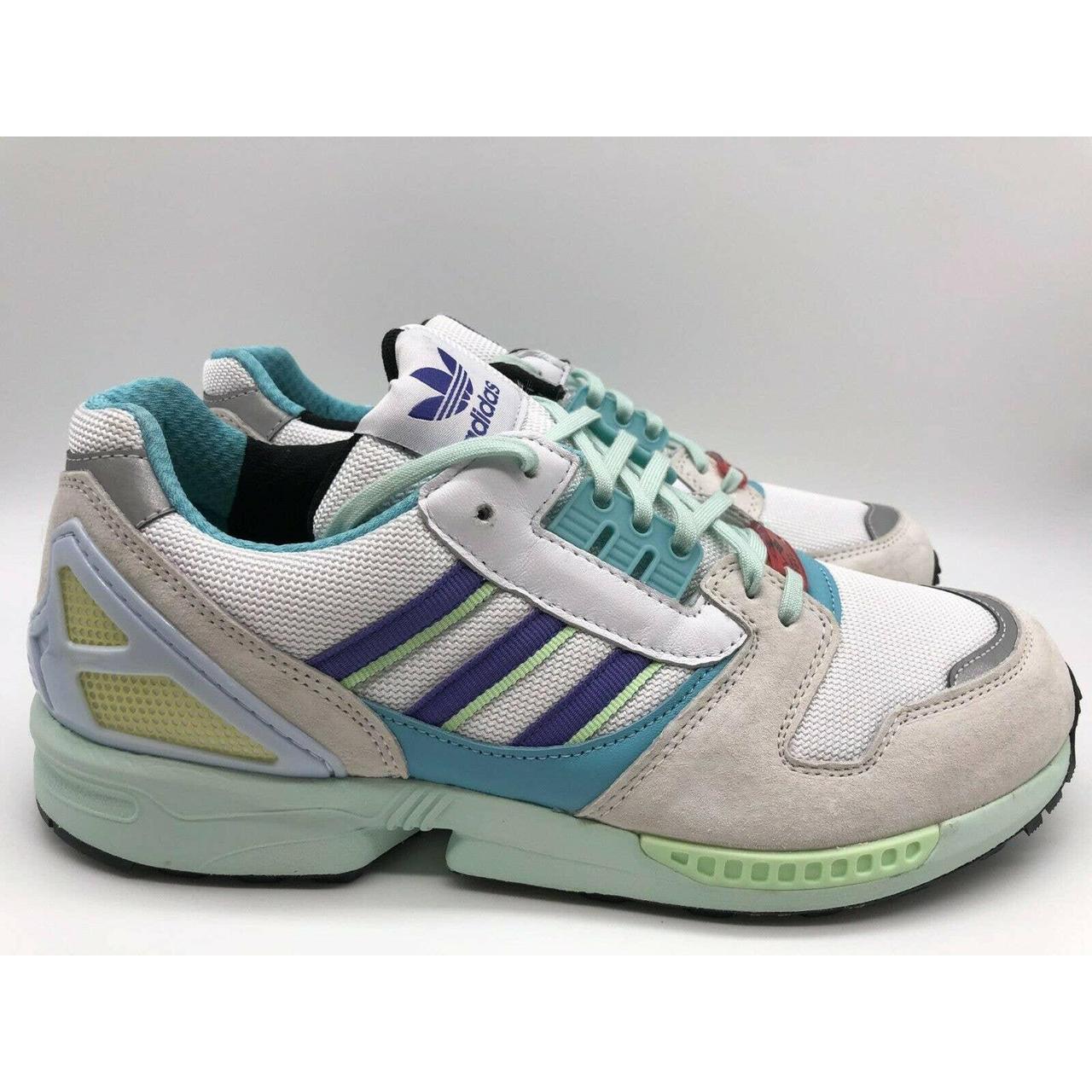 Adidas Men s Originals ZX 8000 Sneakers White Aqua Depop