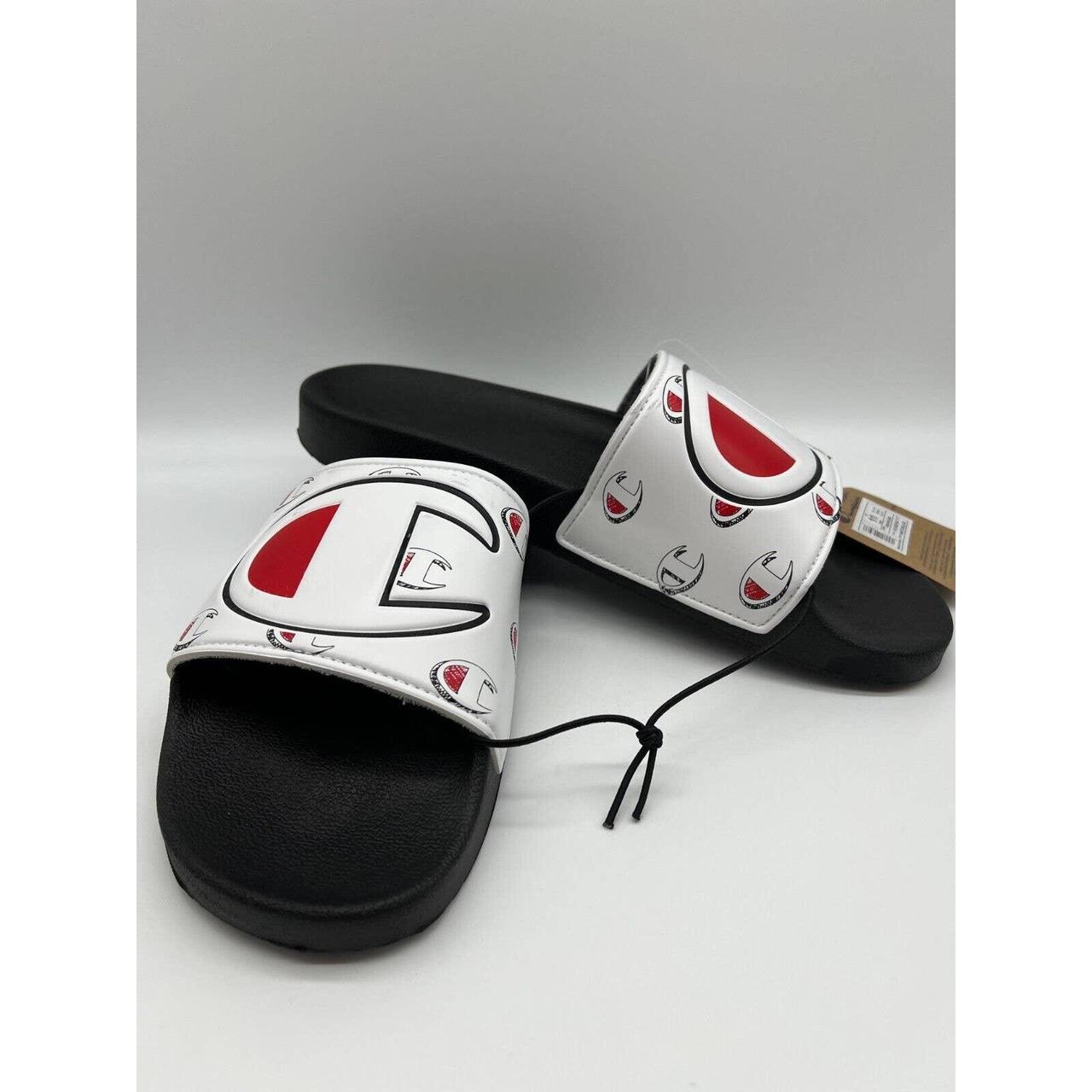 Champion ipo repeat white slide sandals hot sale