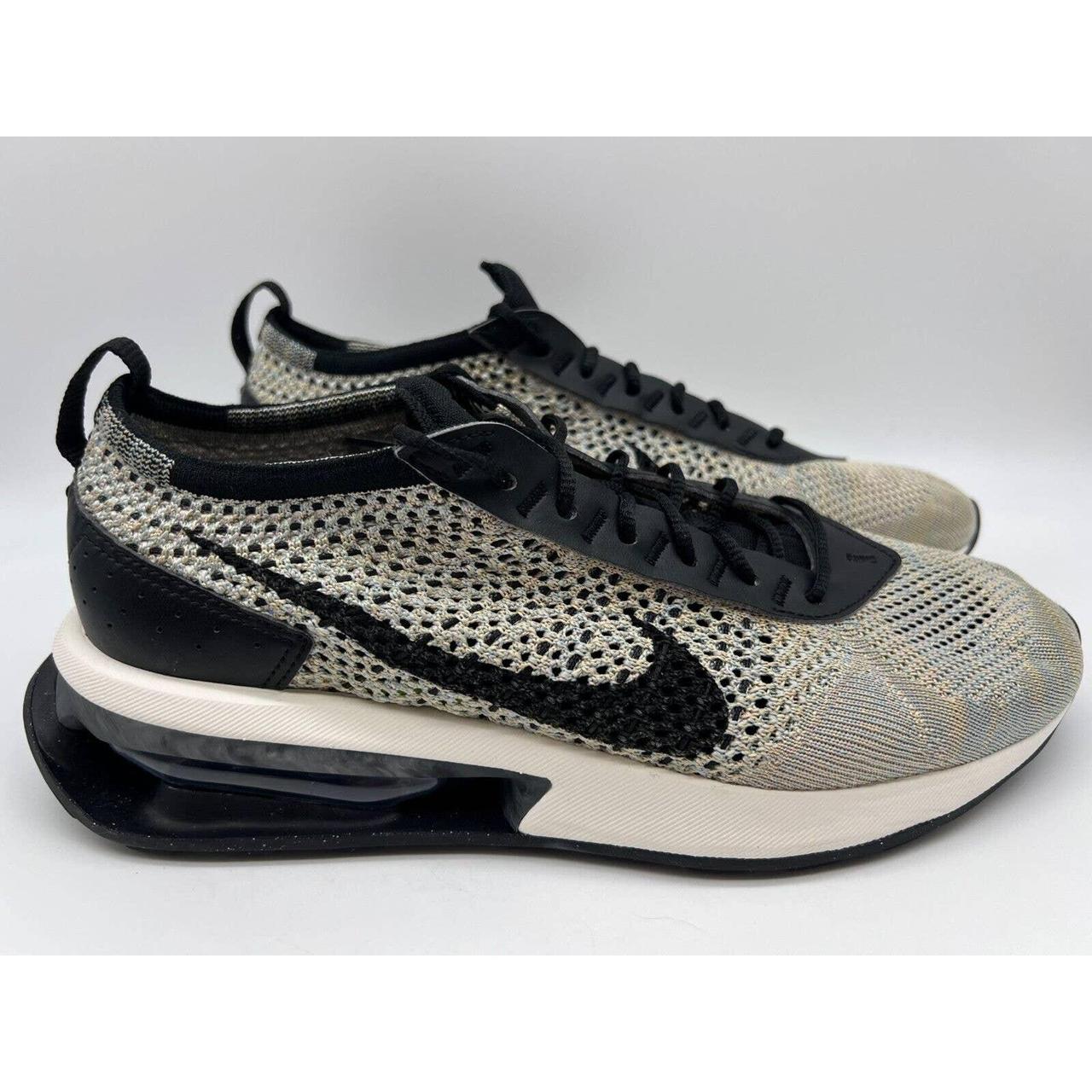 Nike Air Max Flyknit Racer Women s Beige Black Depop