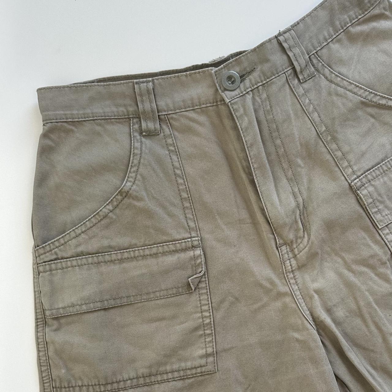 90s long shorts Old label New Look khaki high... - Depop