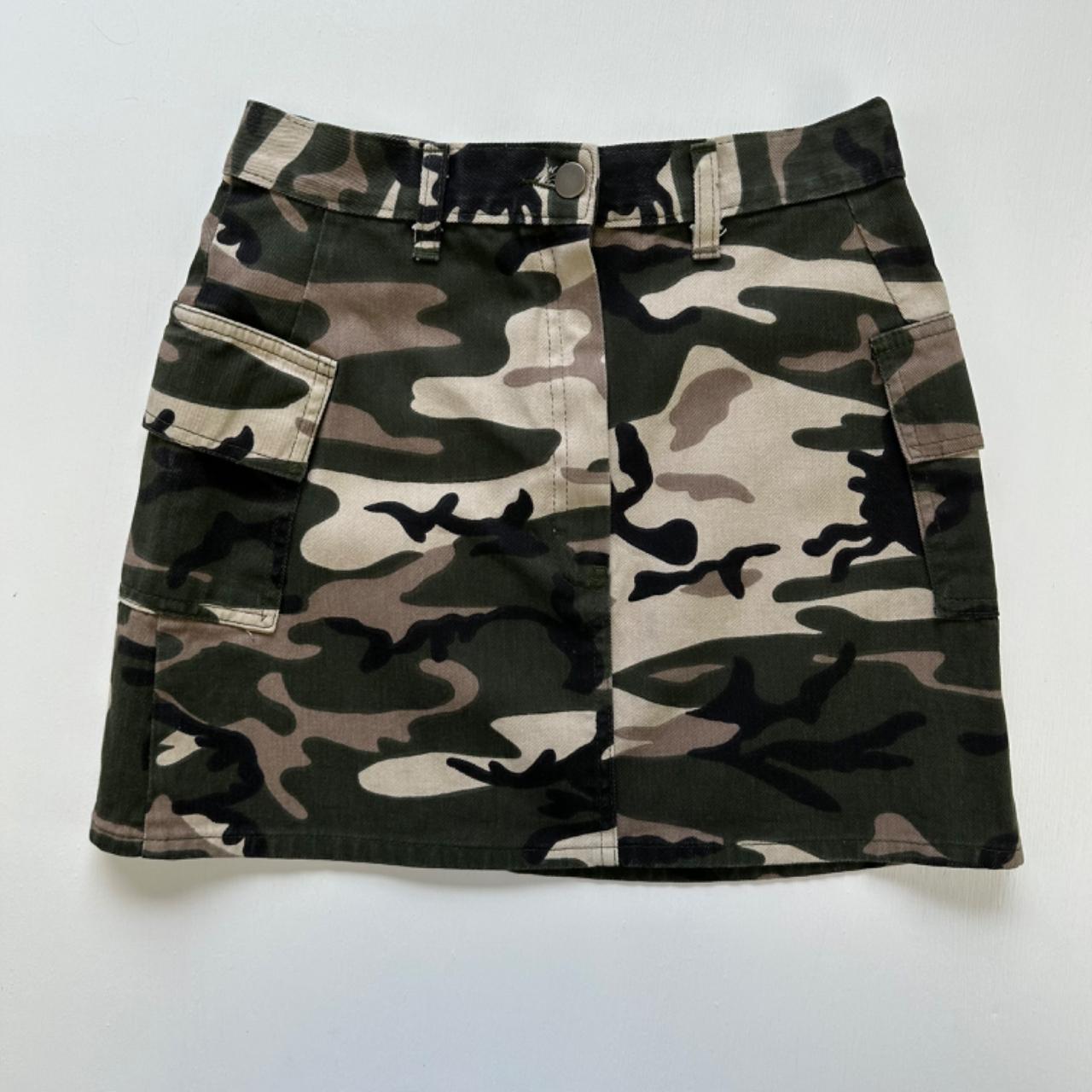 Camo skirt new look best sale