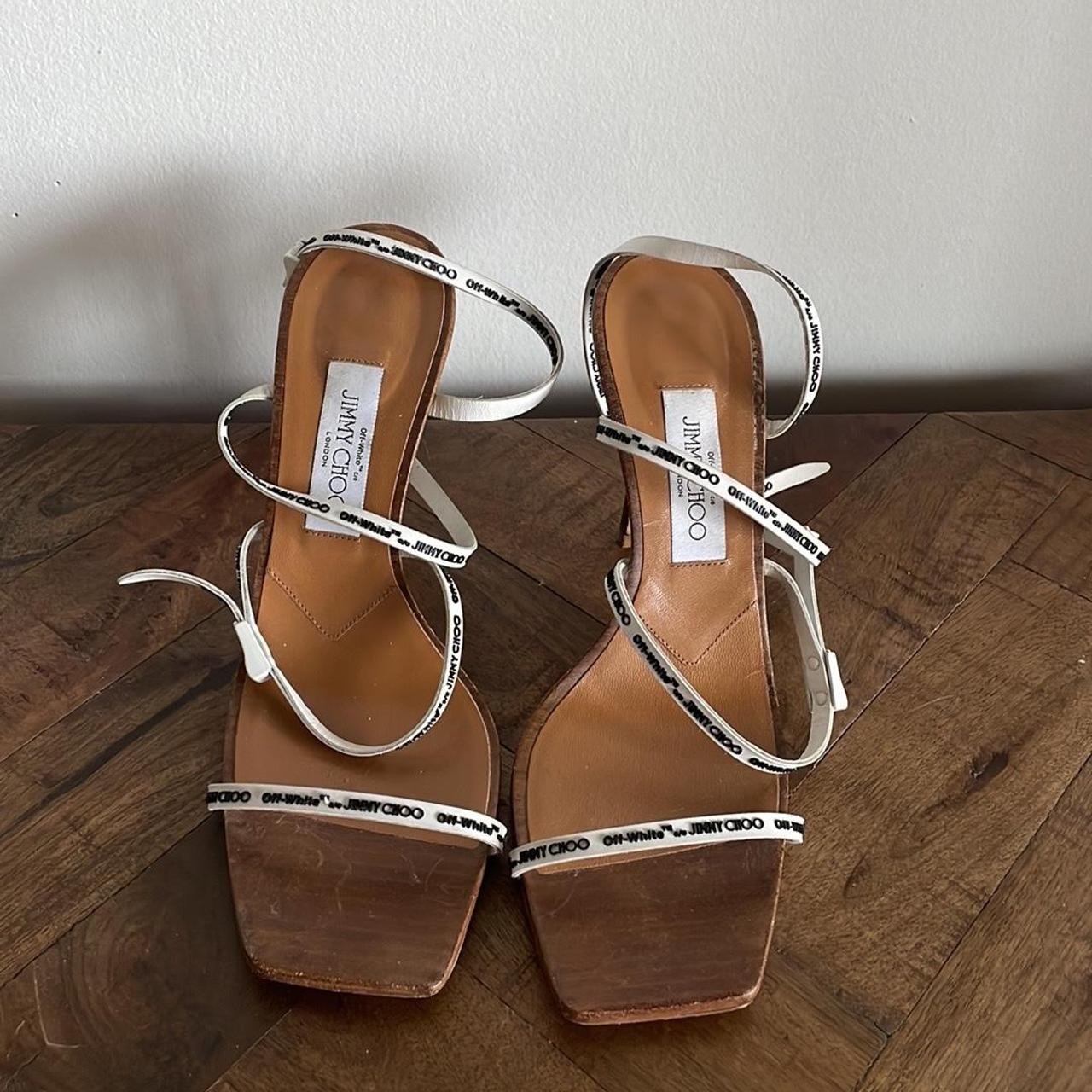 Jimmy choo x off white sandals hotsell