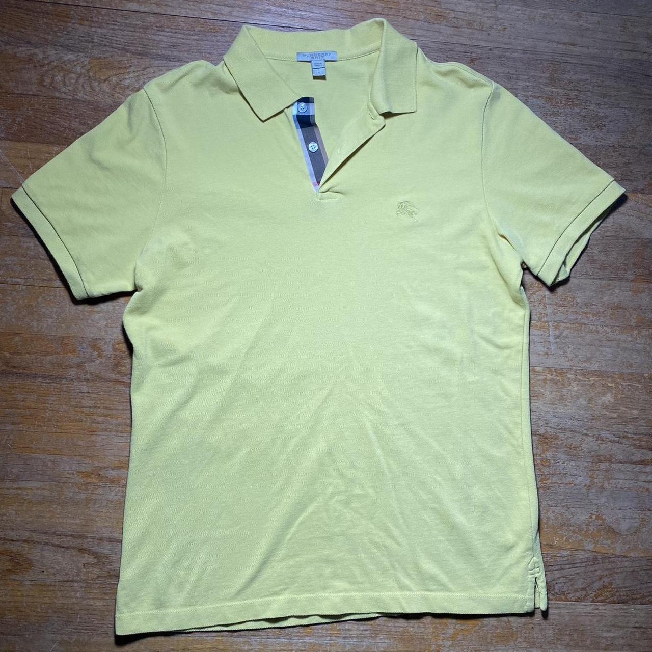 Lime green shop burberry shirt