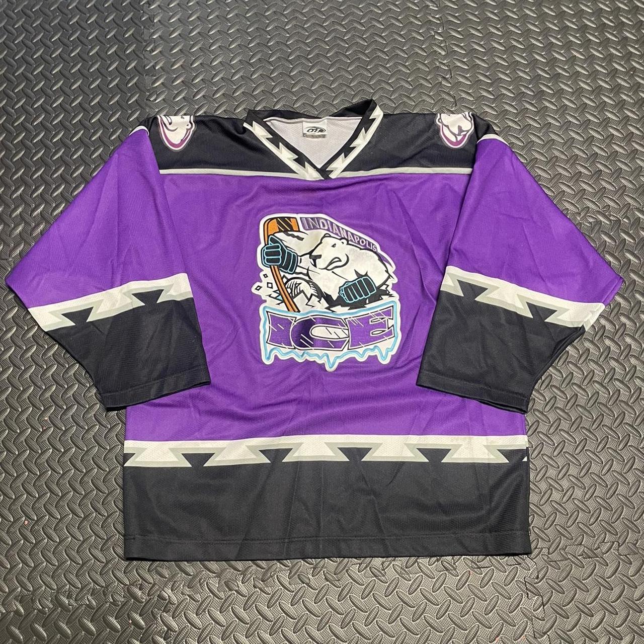 Vintage Hockey Jersey Purple Mighty Ducks Men's Ice Hockey Jerseys