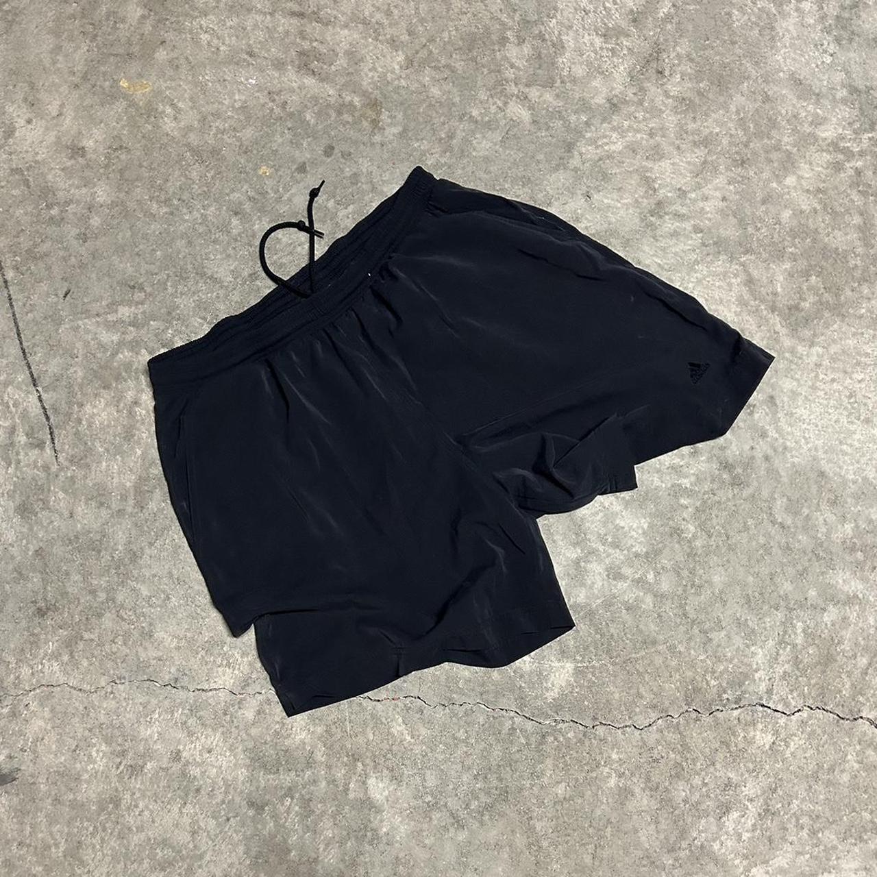 Vintage adidas sweat shorts black Lulu lemon style Depop