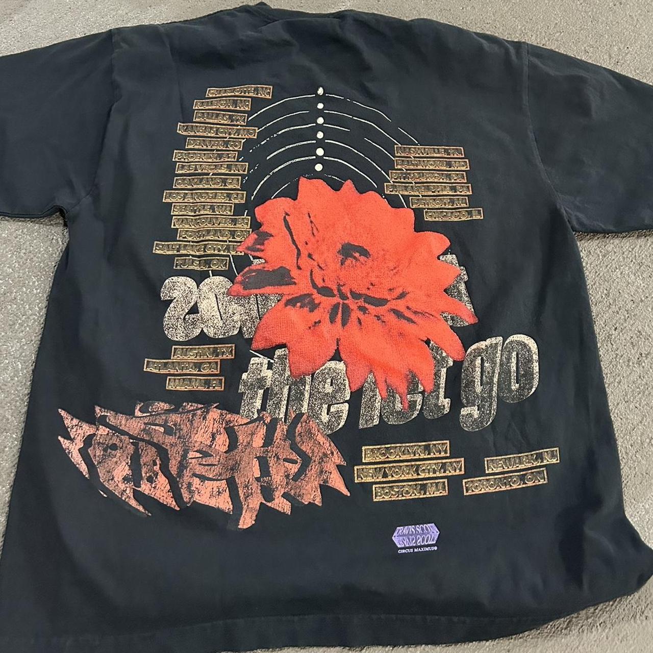 Travis Scott tour merch circus Maximus tee... Depop