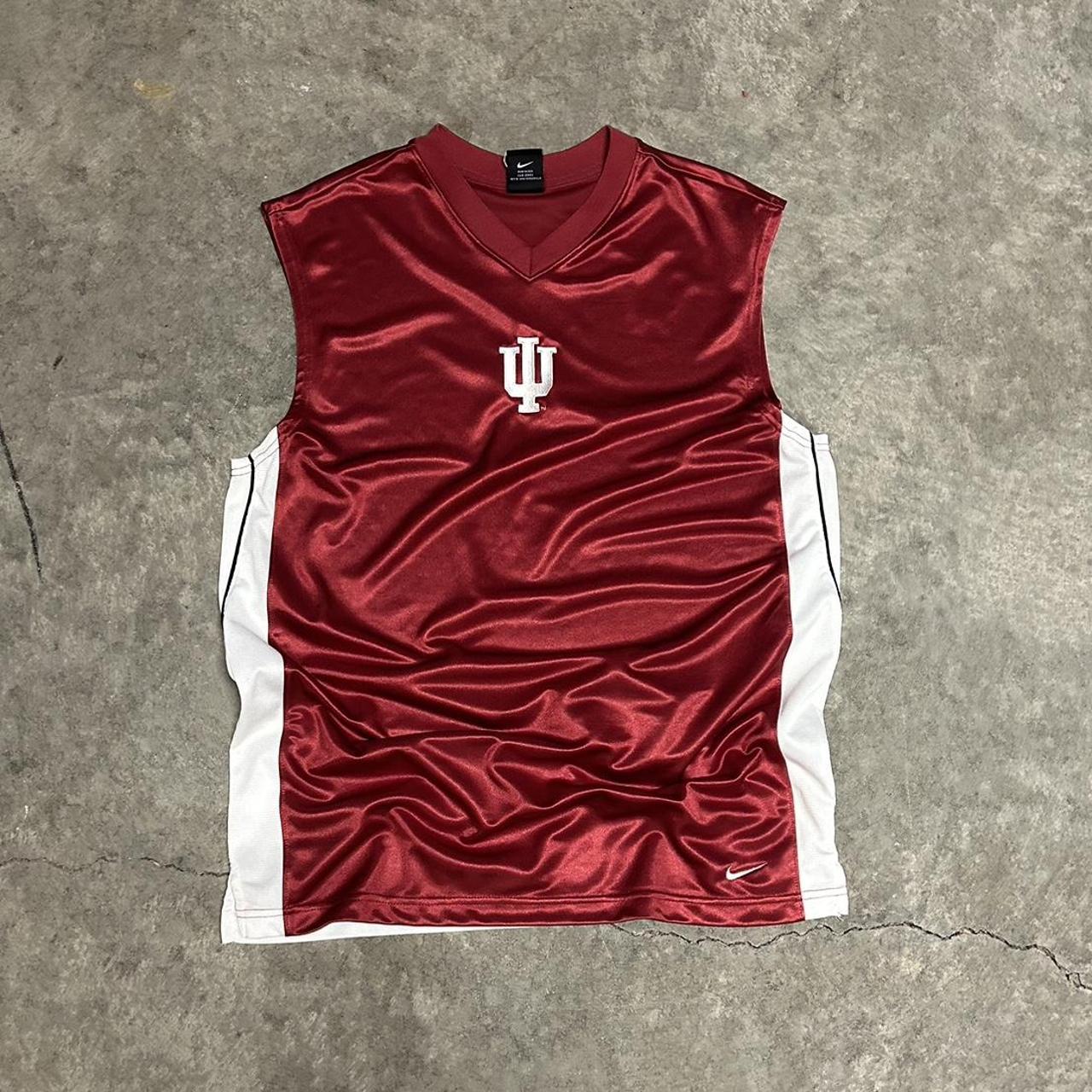 Vintage IU basketball jersey Nike red Team... Depop