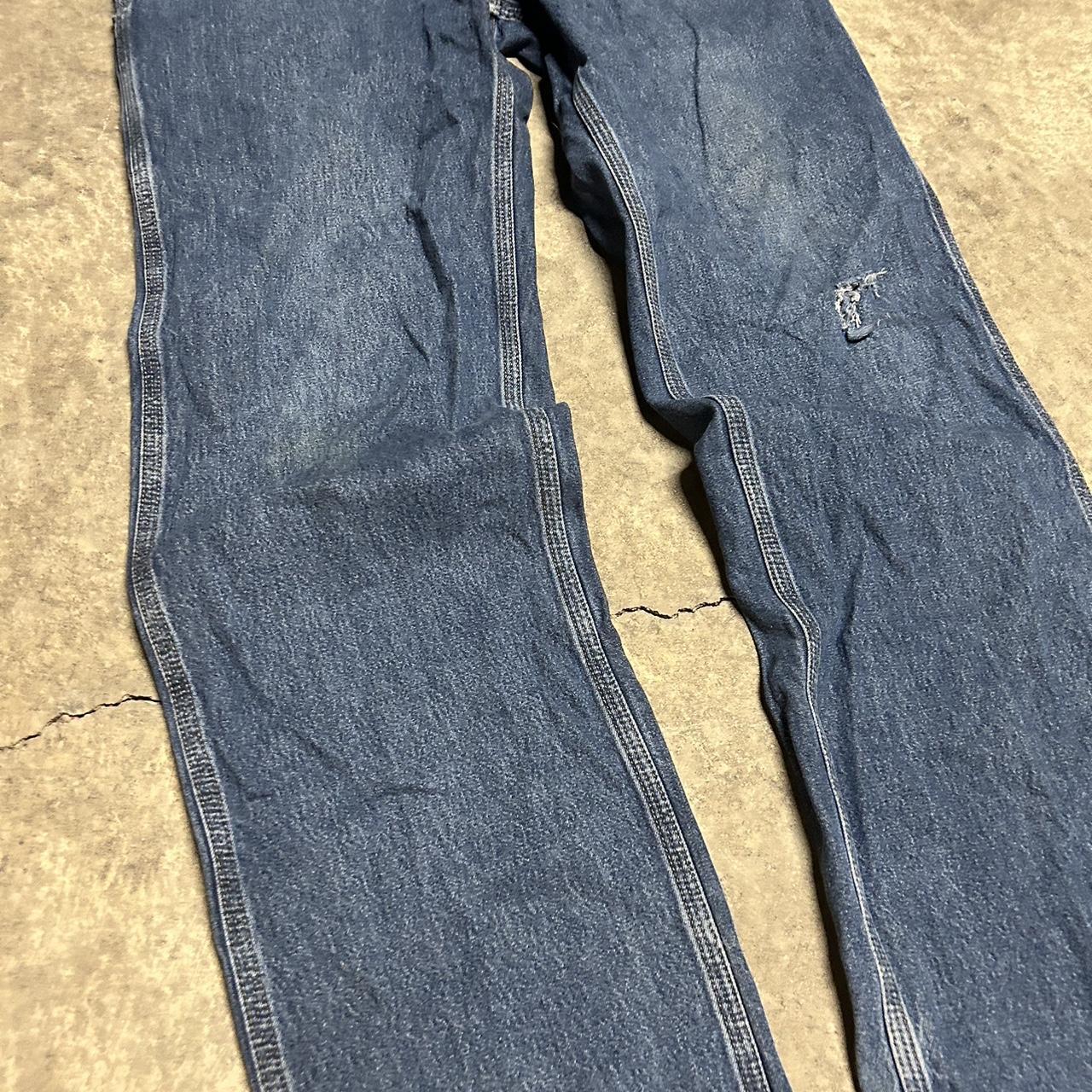 Vintage Carhartt carpenter jeans dark wash Baggy... - Depop