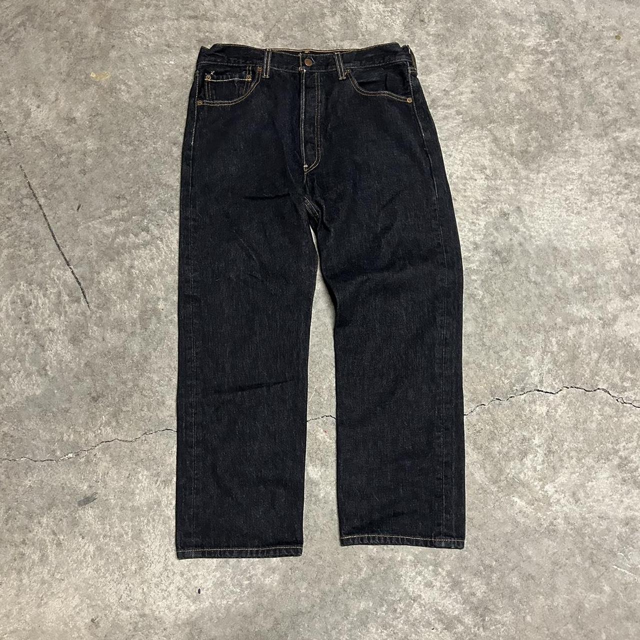 Levis 501 jeans black Baggy fit Great quality Size... - Depop