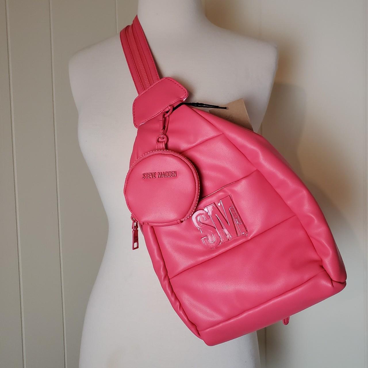 STEVE MADDEN coral bjaya sling bag/backpack -faux - Depop