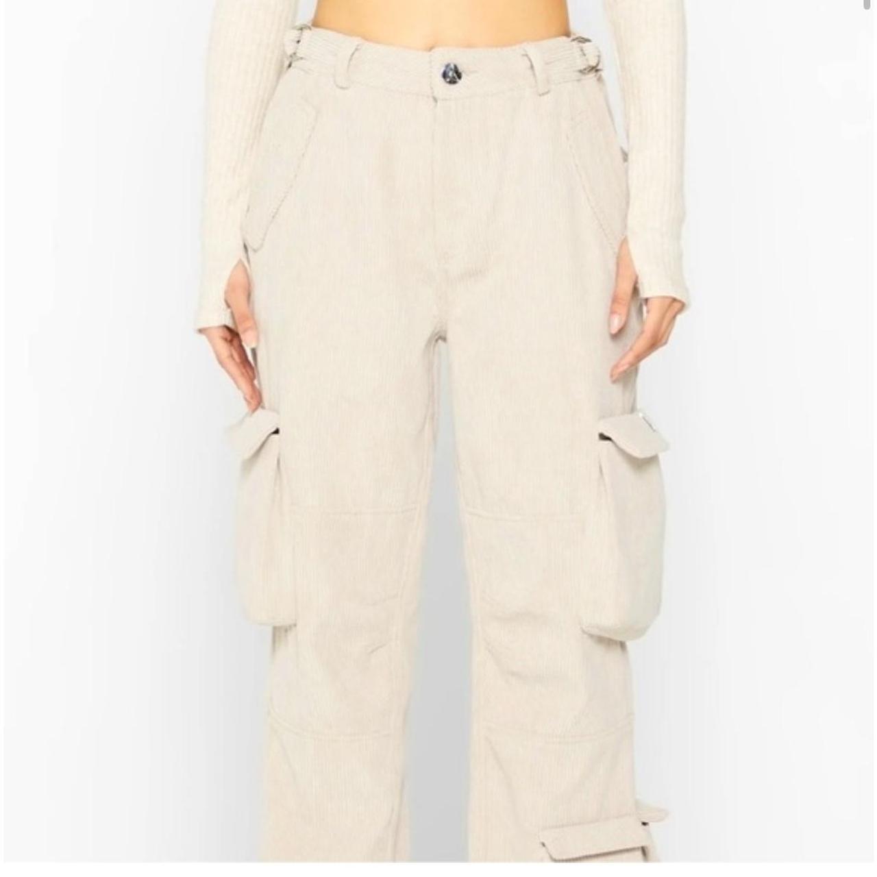 Maniere de voir corduroy cargo pants in beige US