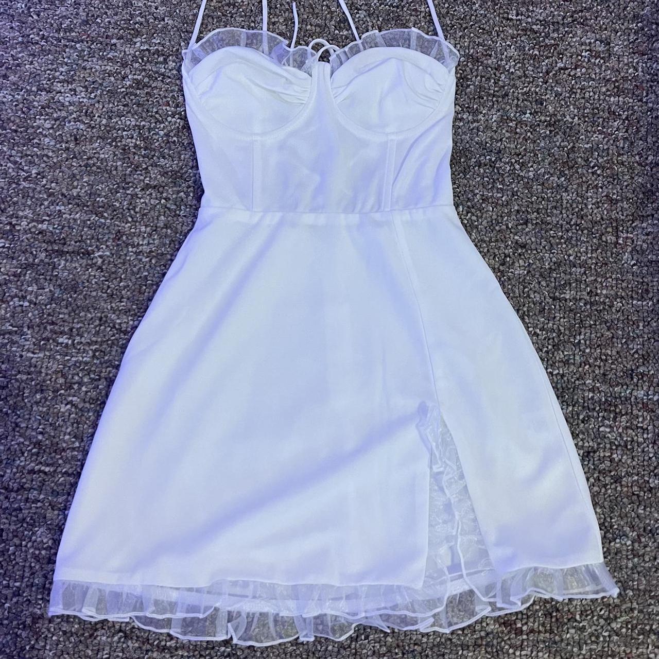 Lucy In The Sky Women S White Dress Depop