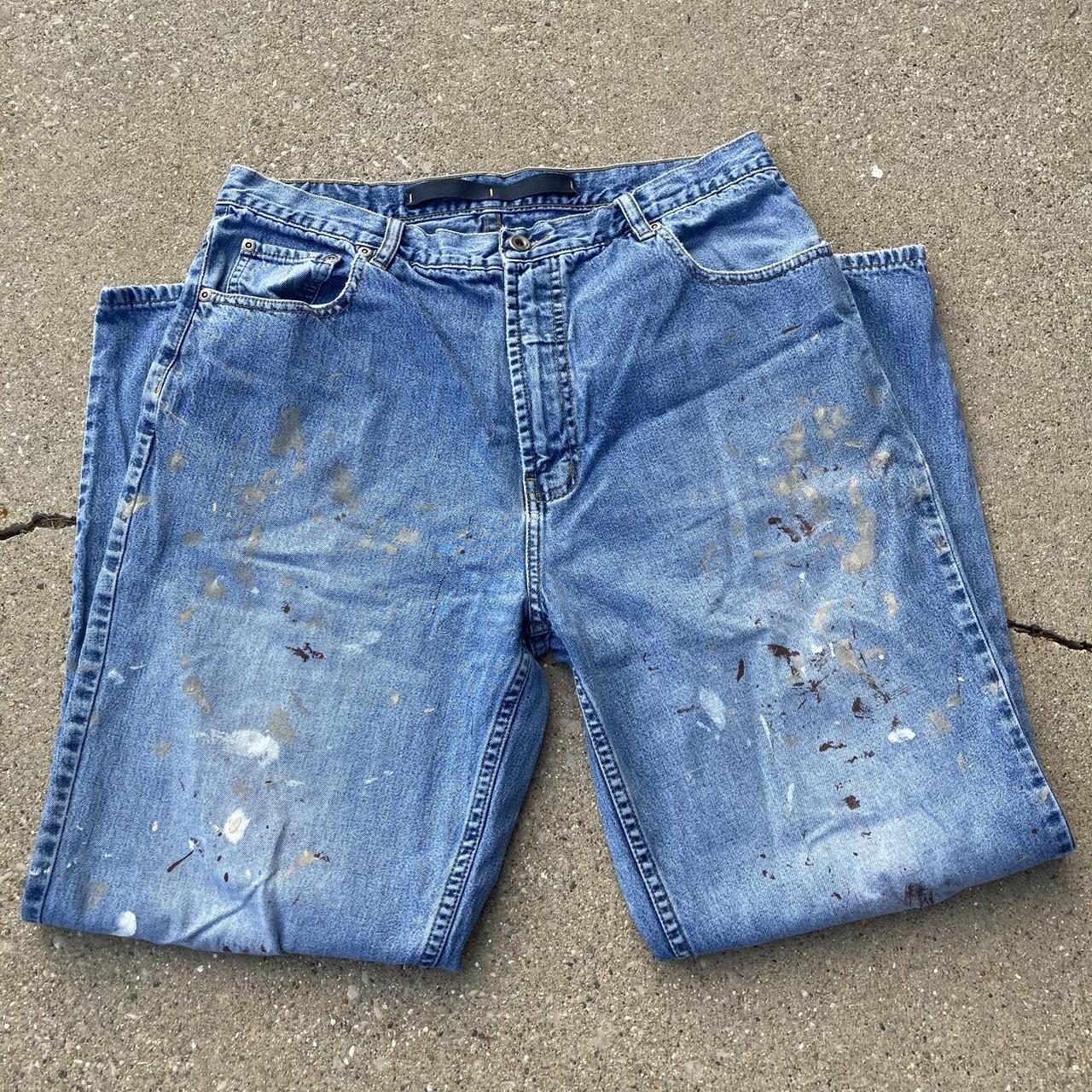 DISTRESSED NAUTICA PAINT PANTS size 34x30 tag... Depop