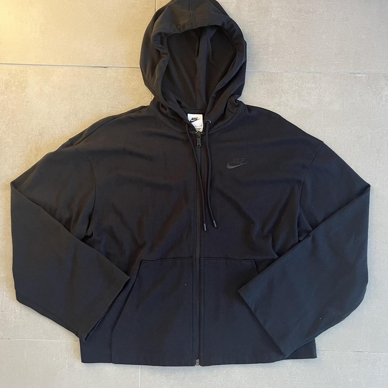 mens black nike zip hoodie
