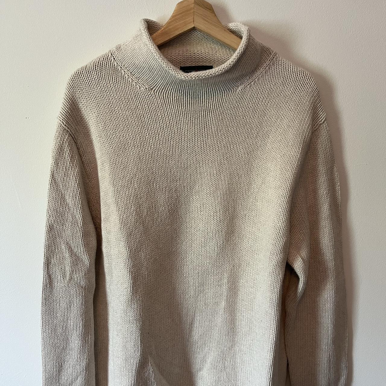 J.Crew Men's Cream Jumper | Depop