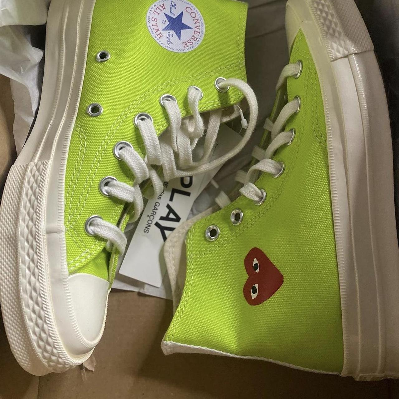 green comme des garcons converse