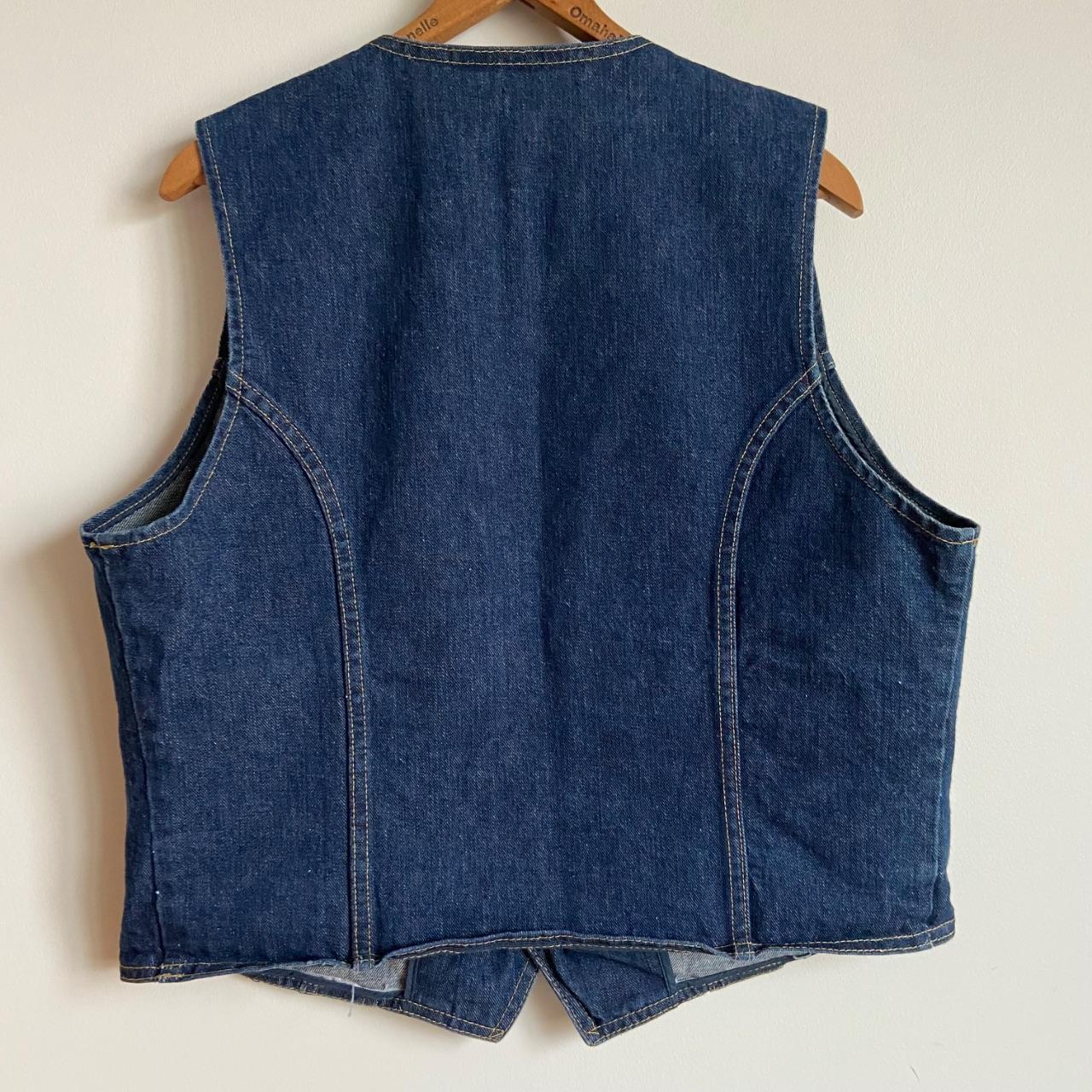 Lee Men's Vest - Blue/Navy - L – Vintage 80's Wes… - image 5