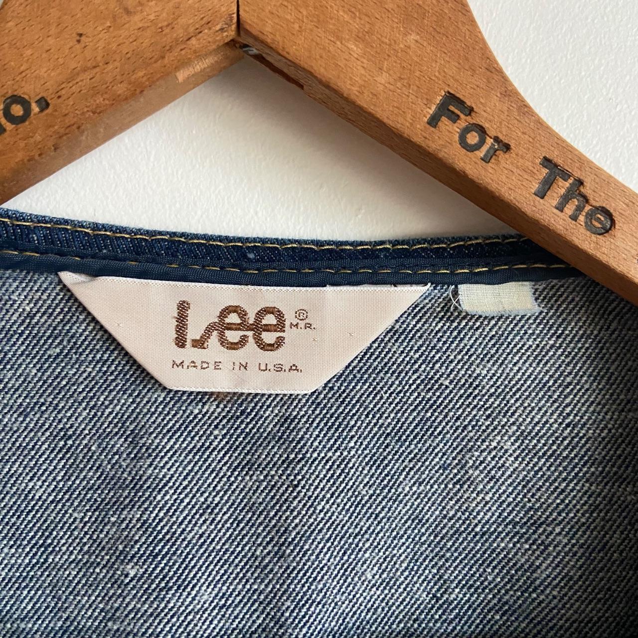 Lee Men's Vest - Blue/Navy - L – Vintage 80's Wes… - image 8