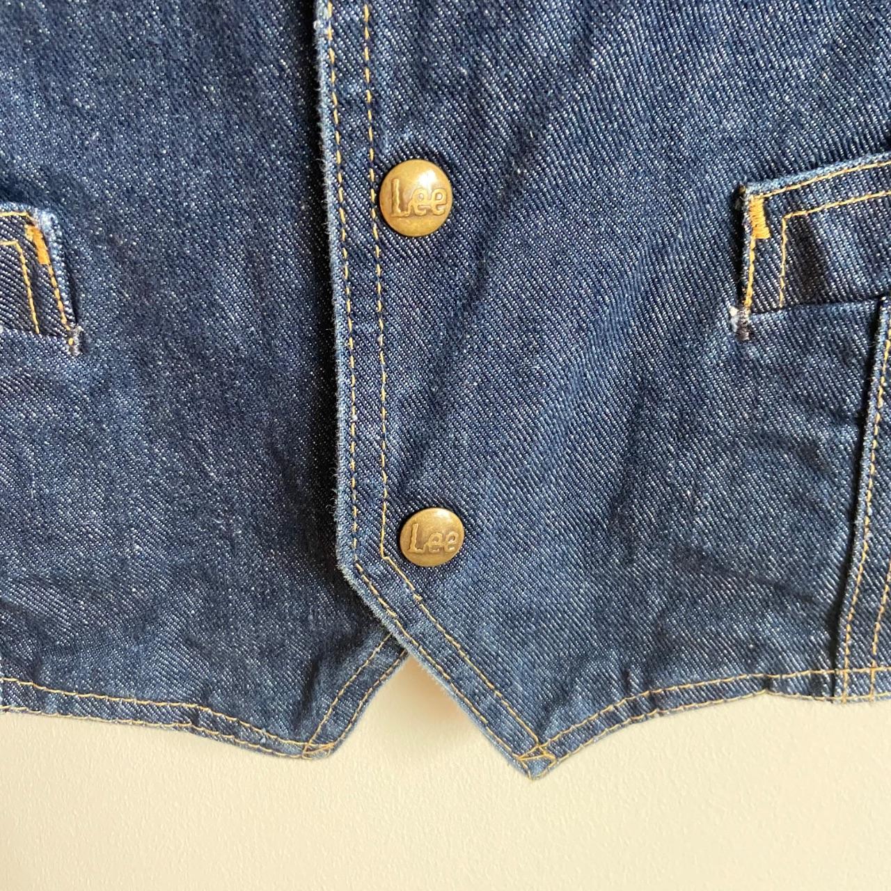 Lee Men's Vest - Blue/Navy - L – Vintage 80's Wes… - image 7