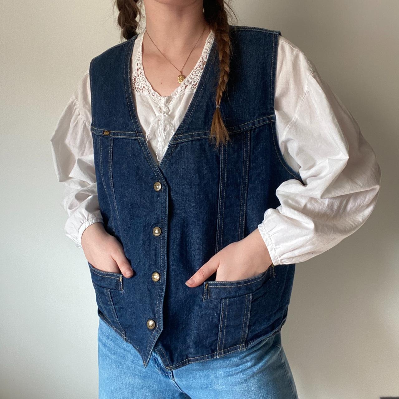 Lee Men's Vest - Blue/Navy - L – Vintage 80's Wes… - image 1