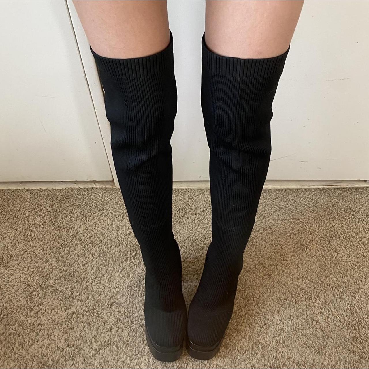 Chunky Platform Sock Boots I’m so sad to part with... - Depop