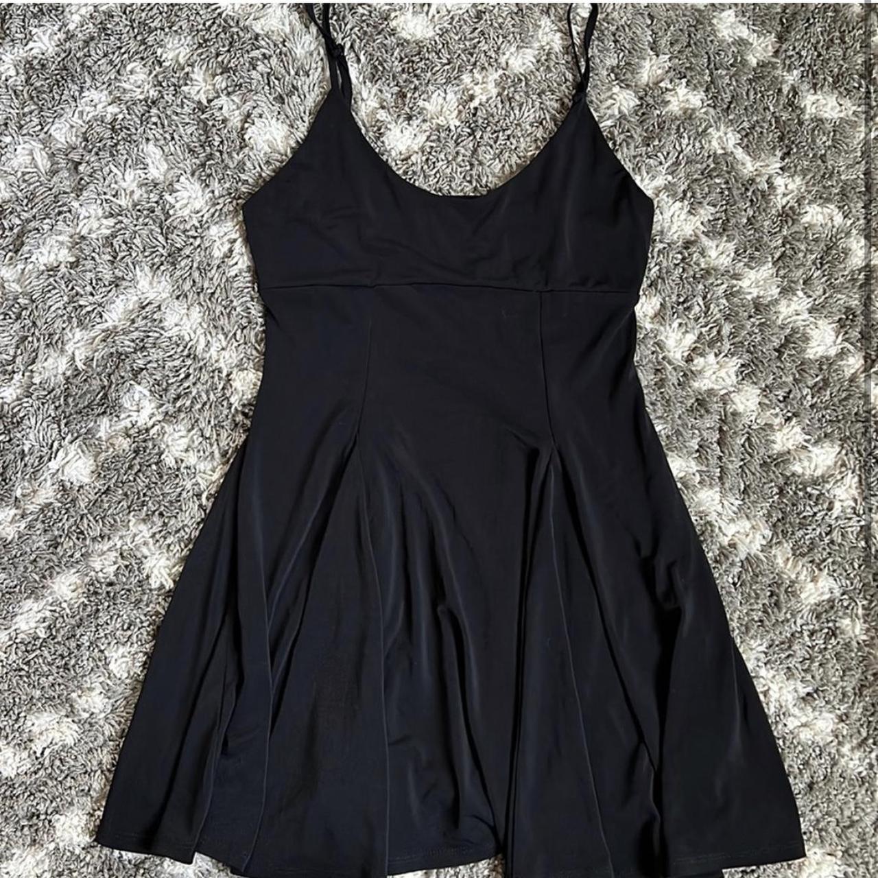 Silence + Noise Women's Black Dress | Depop