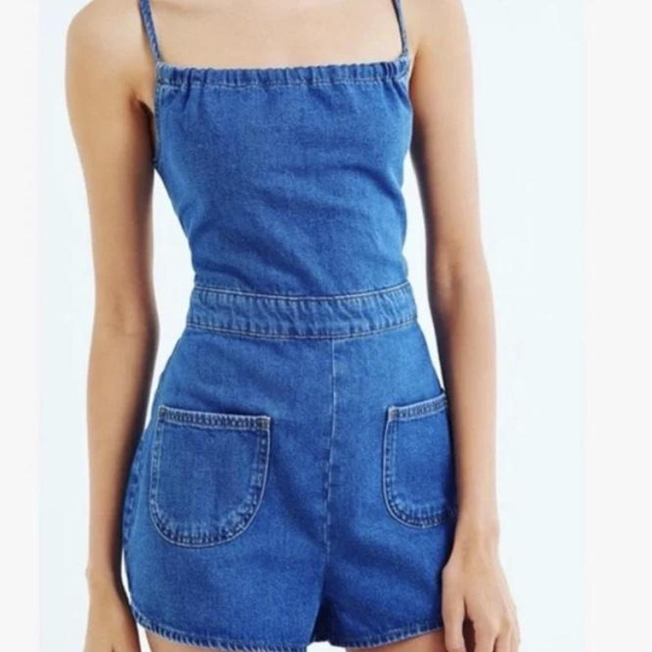 URBAN OUTFITTERS DENIM ROMPER!! Size 2! In great... Depop