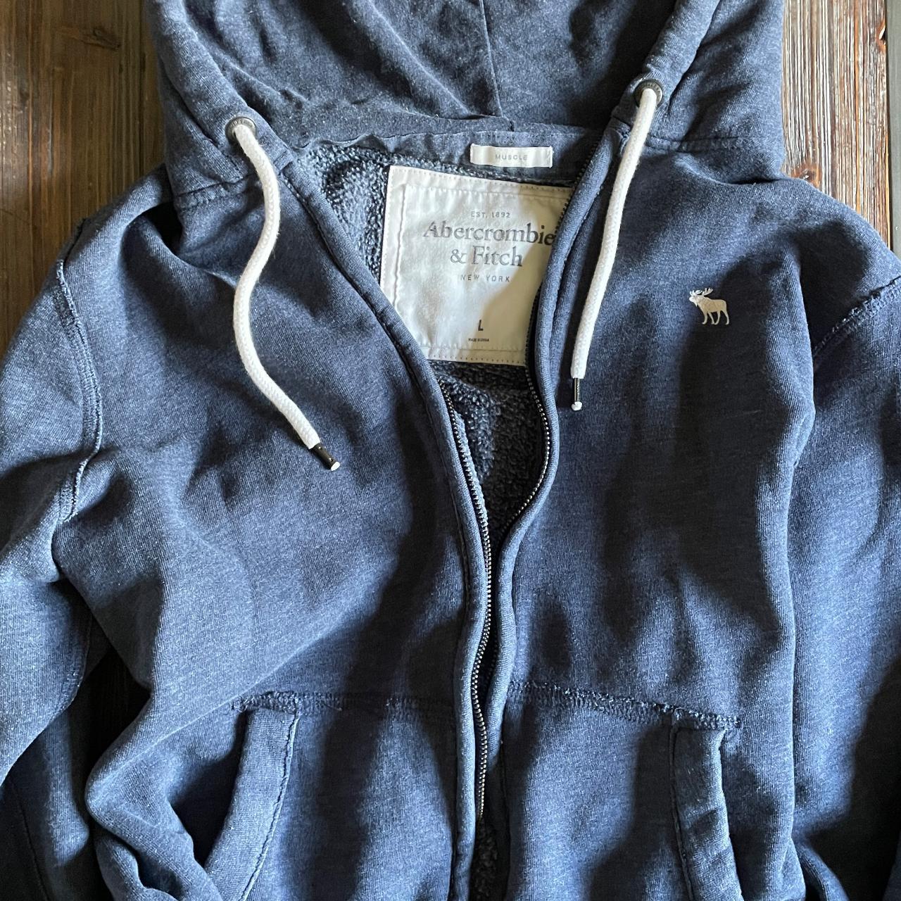 Abercrombie navy clearance blue hoodie