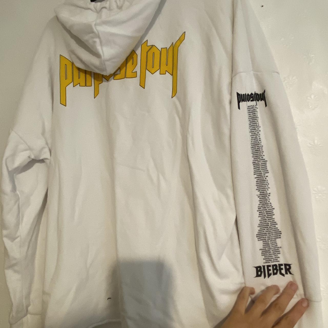 Purpose tour hoodie white hotsell