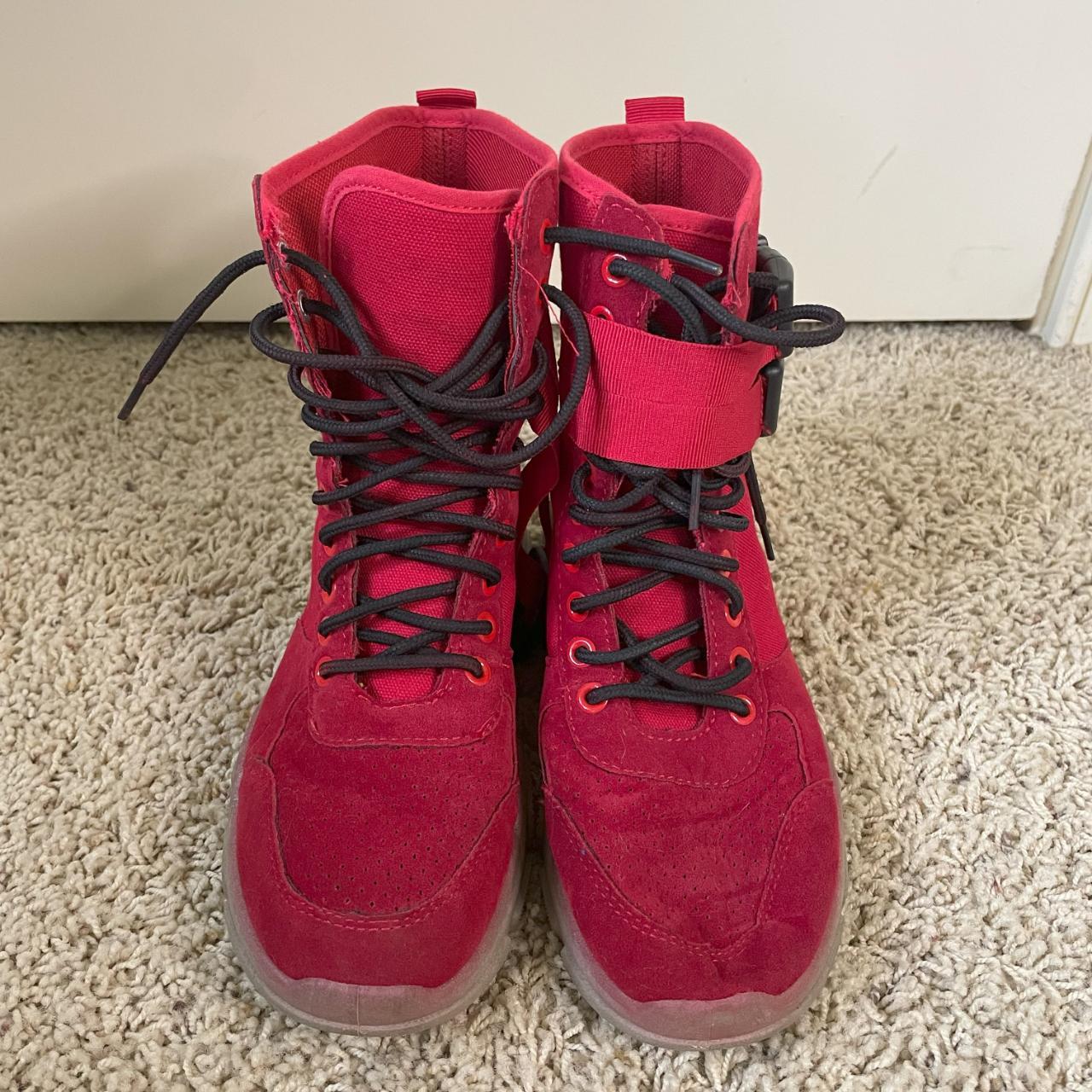 Red Boots from Shein. Used for Deku cosplay - My... - Depop