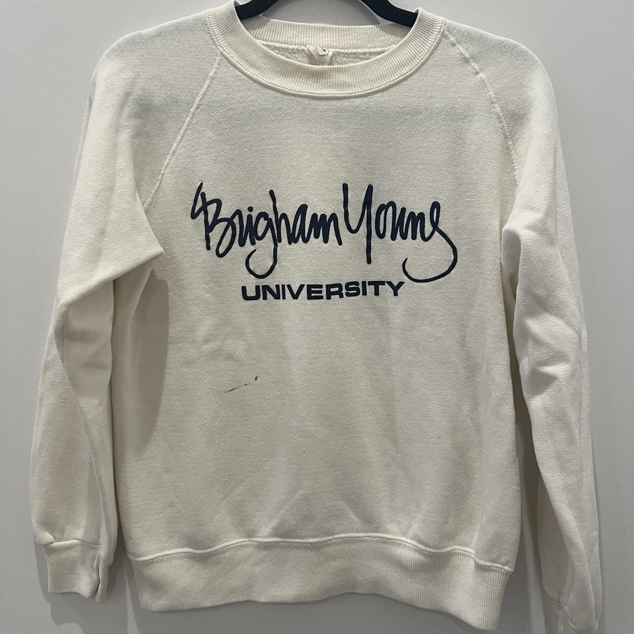 VINTAGE 80s/90s Bringham Young University Velva... - Depop