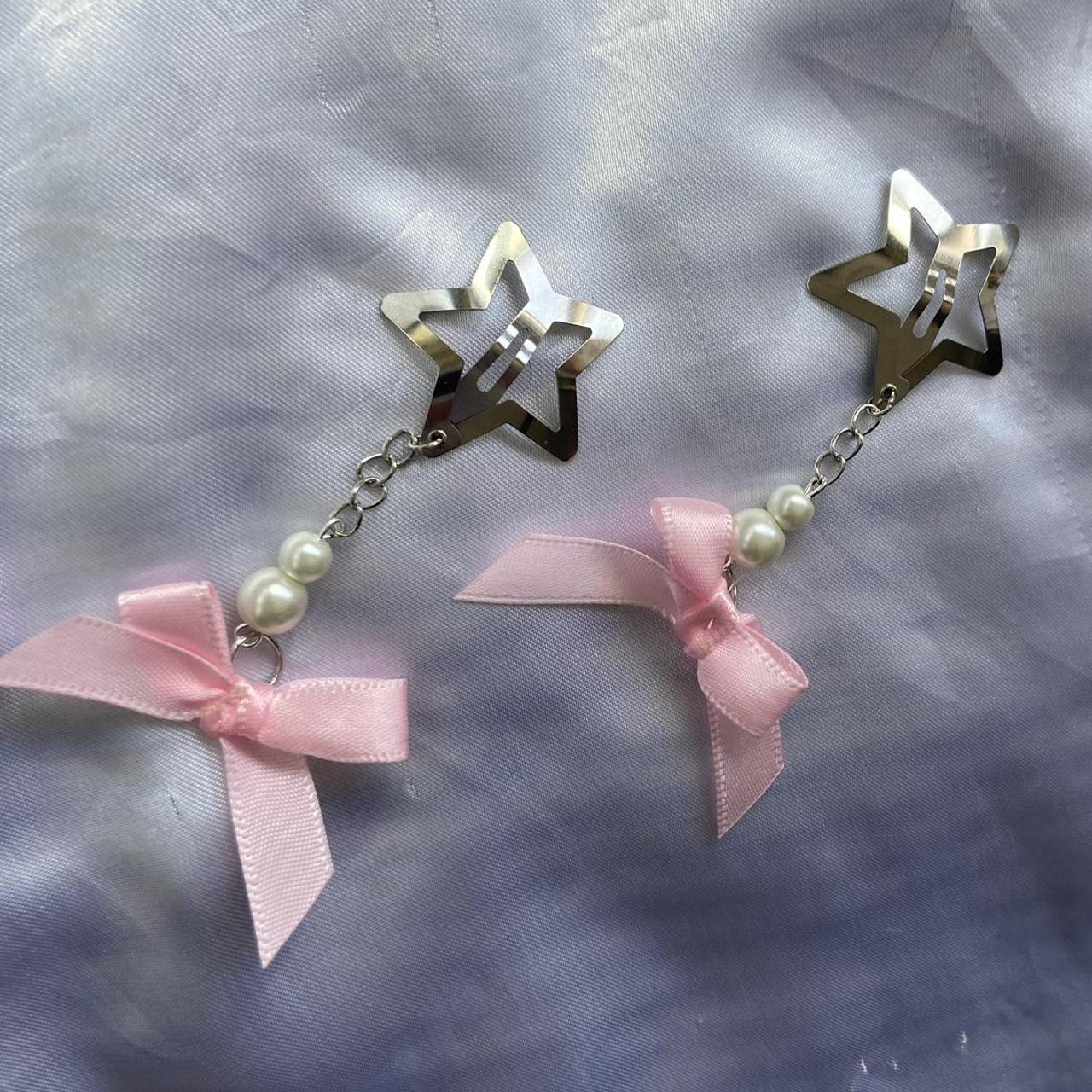 Accessorize Women's Pink and White Hair-accessories