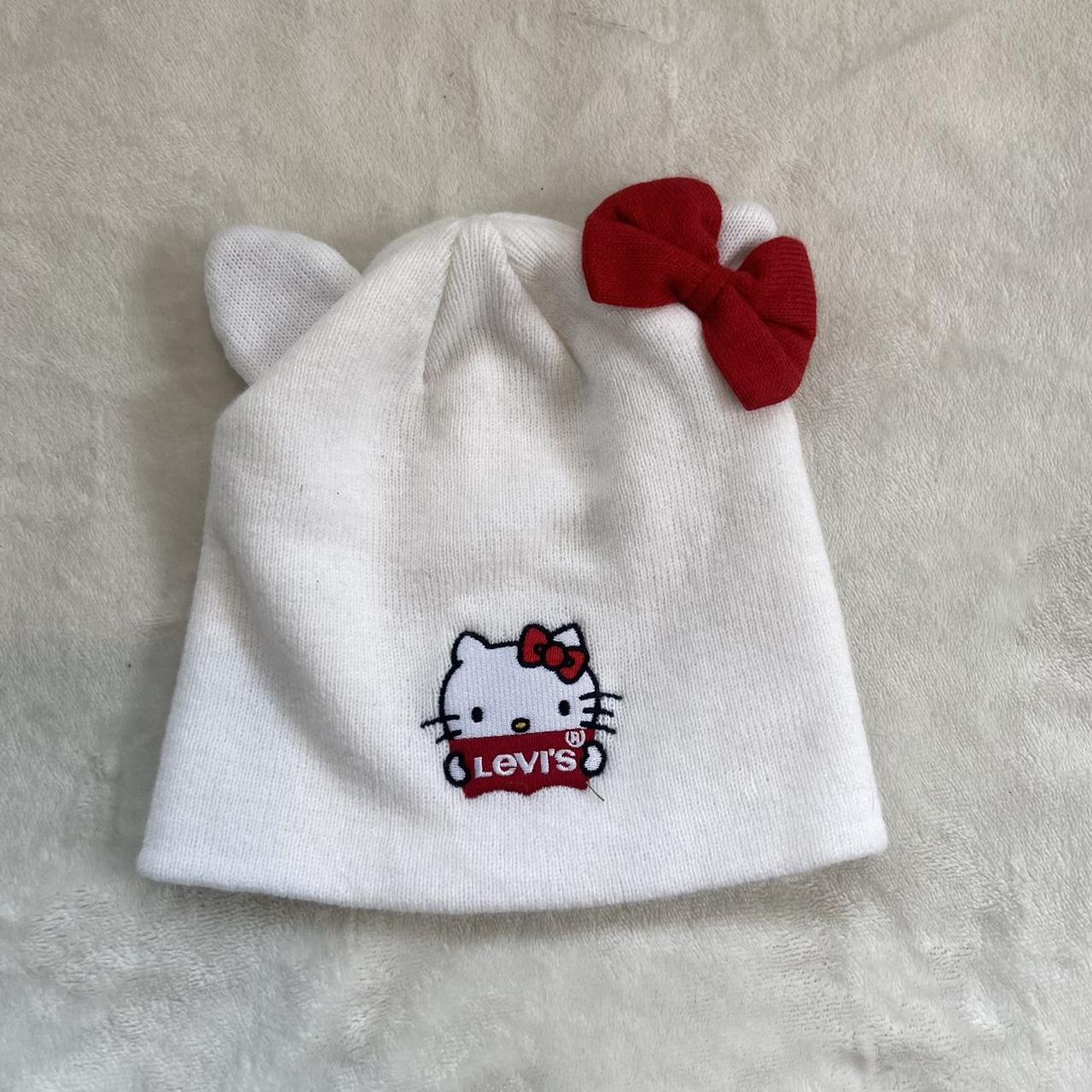 Reversible Los Angeles Dodgers Hello Kitty Beanie.  - Depop