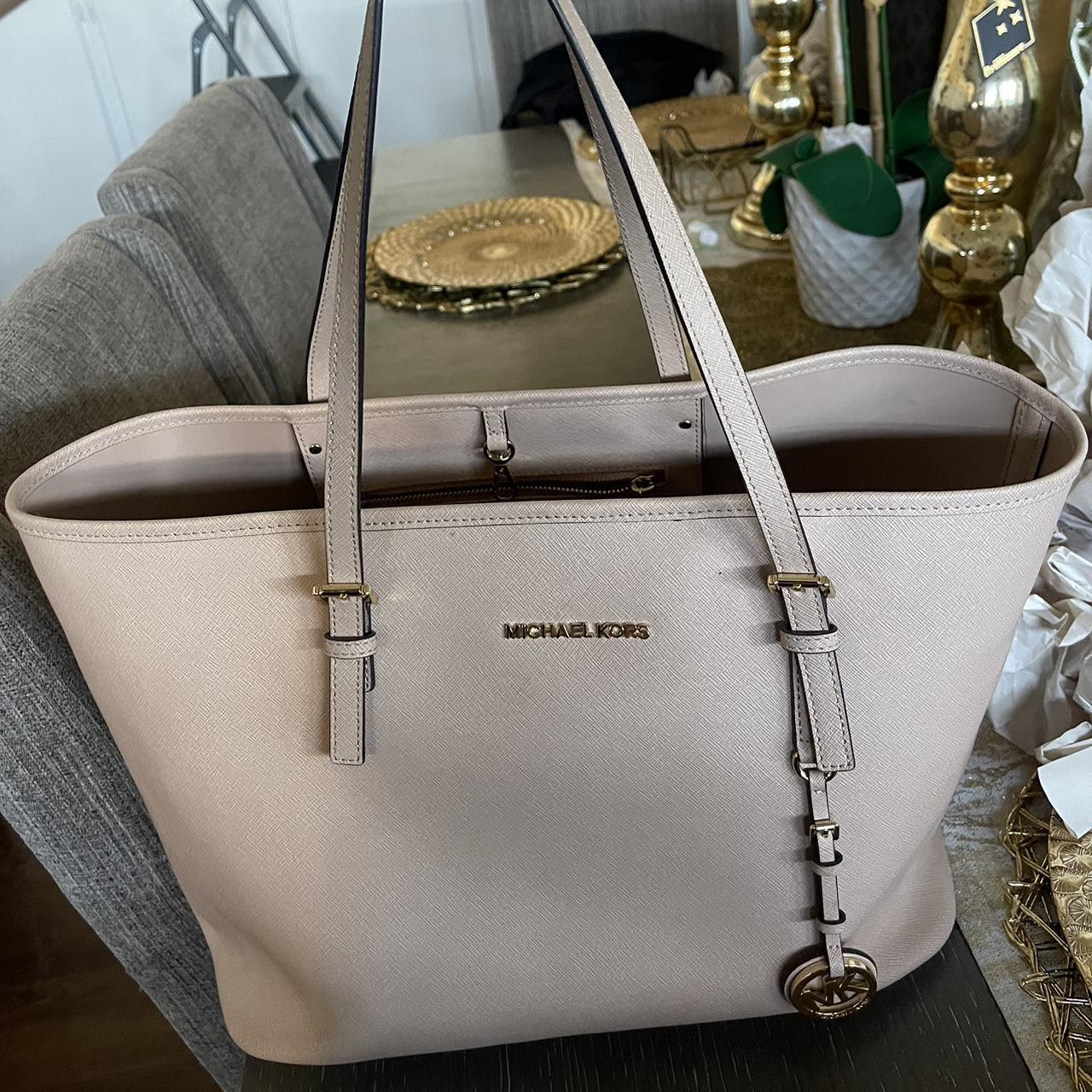 Rose gold 2024 michael kors tote