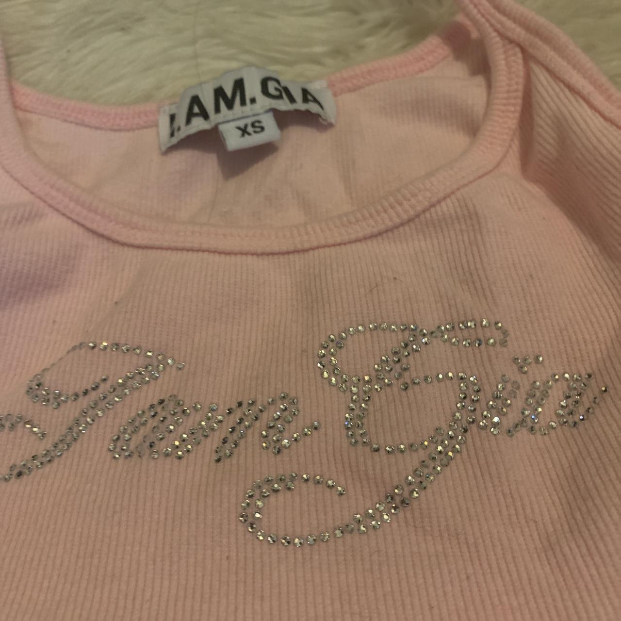 Iamgia baby pink set (never worn) Crop Top-xs (no... - Depop