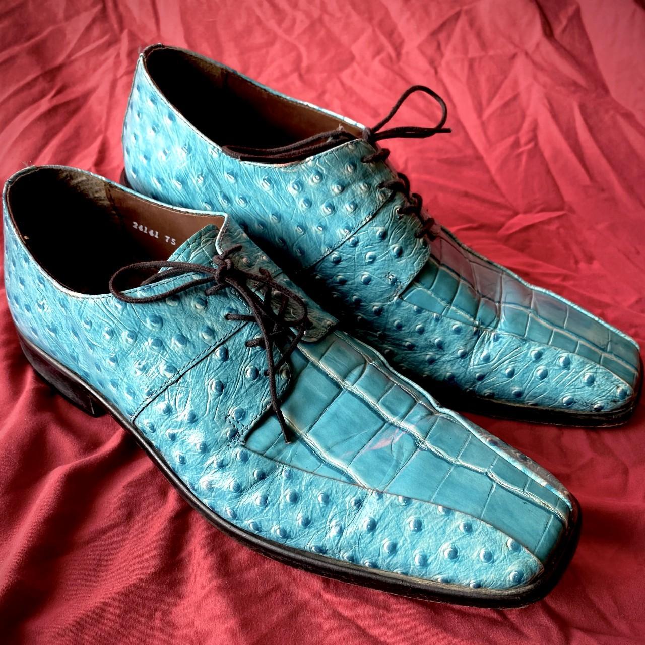 Stacy adams cheap blue suede shoes