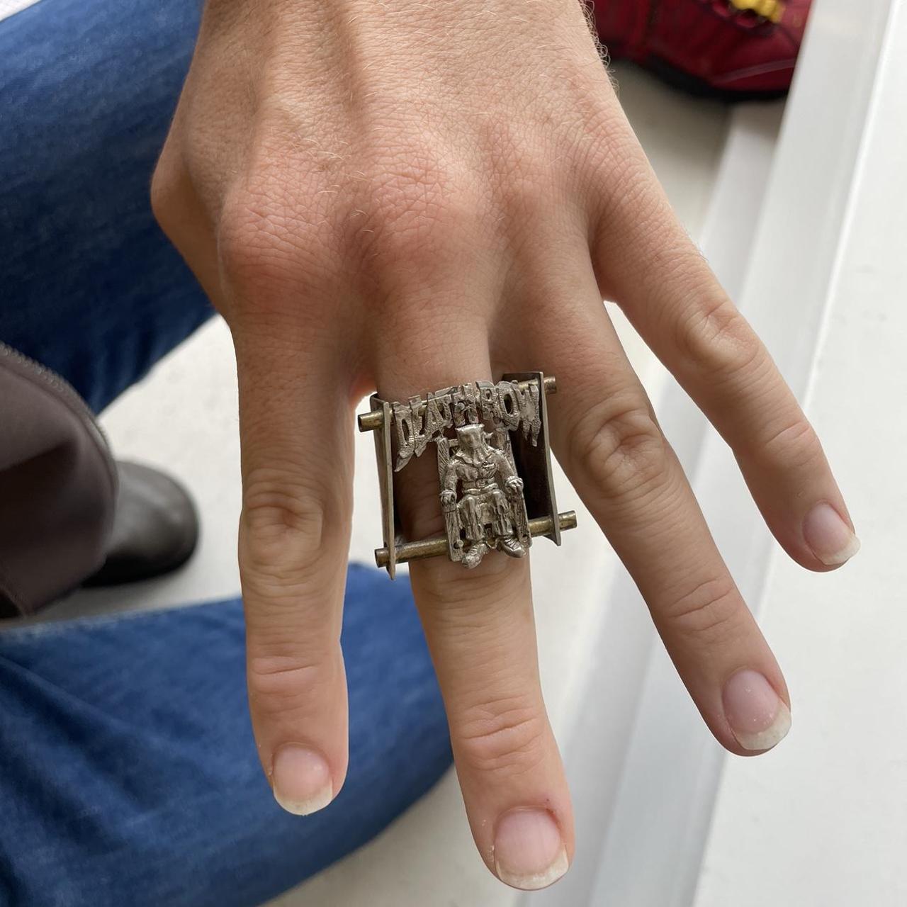 Death Row Ring Hand Made Pendant purchased at Depop
