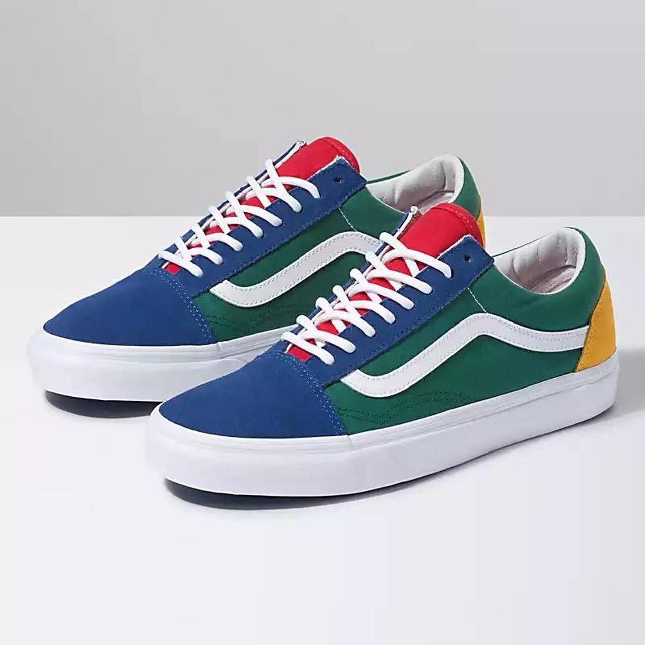 Vans yellow hot sale green blue