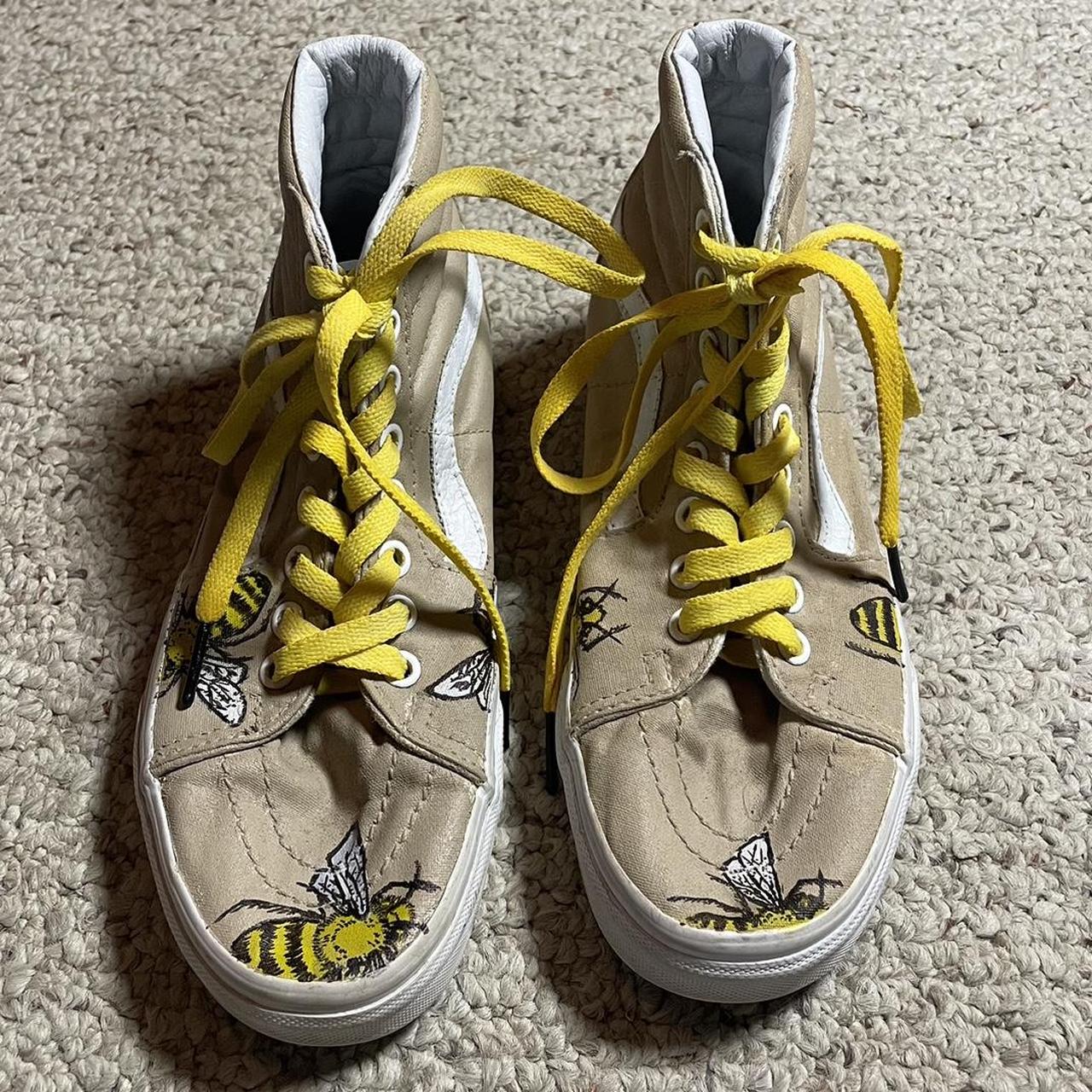 Vans deals custom yellow