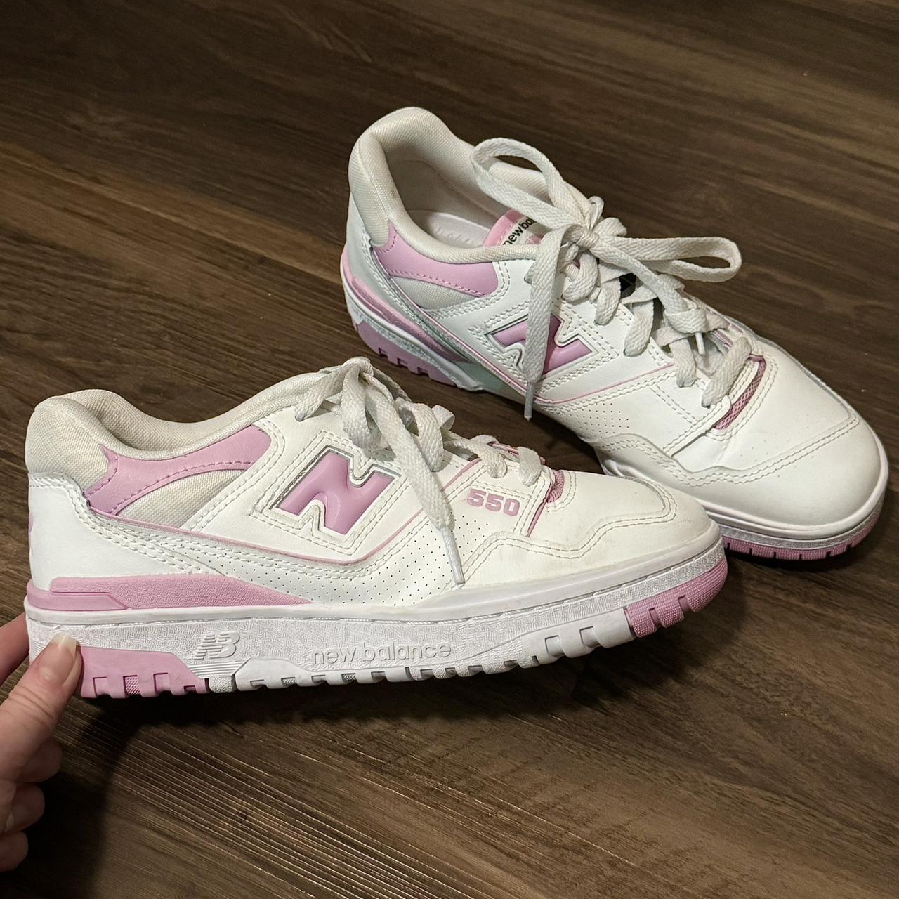 Balance Collection Women's White/Black/Pink Water - Depop