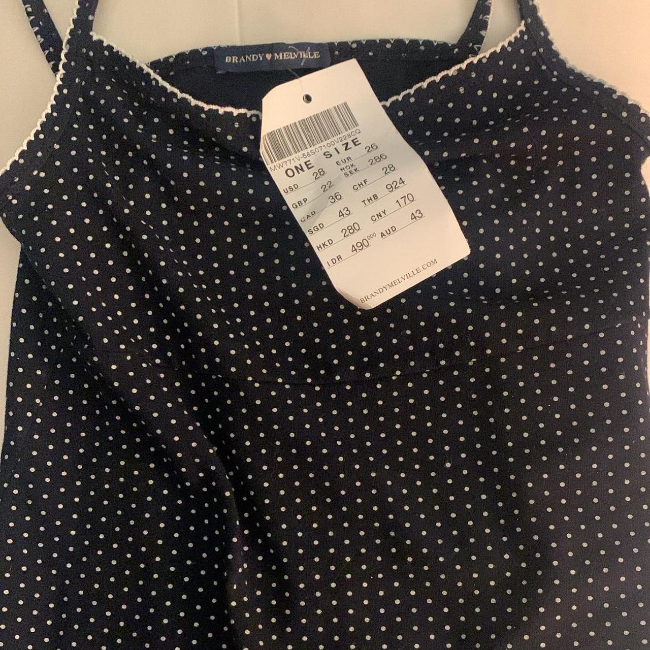 Brandy Melville rare/deadstock polka dot scalloped... Depop