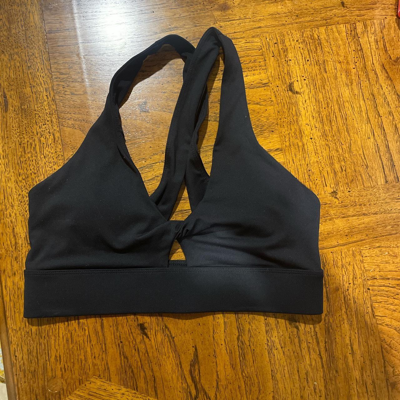 Black ‘Oasis Twist Medium Impact Sports Bra’ Selling... - Depop