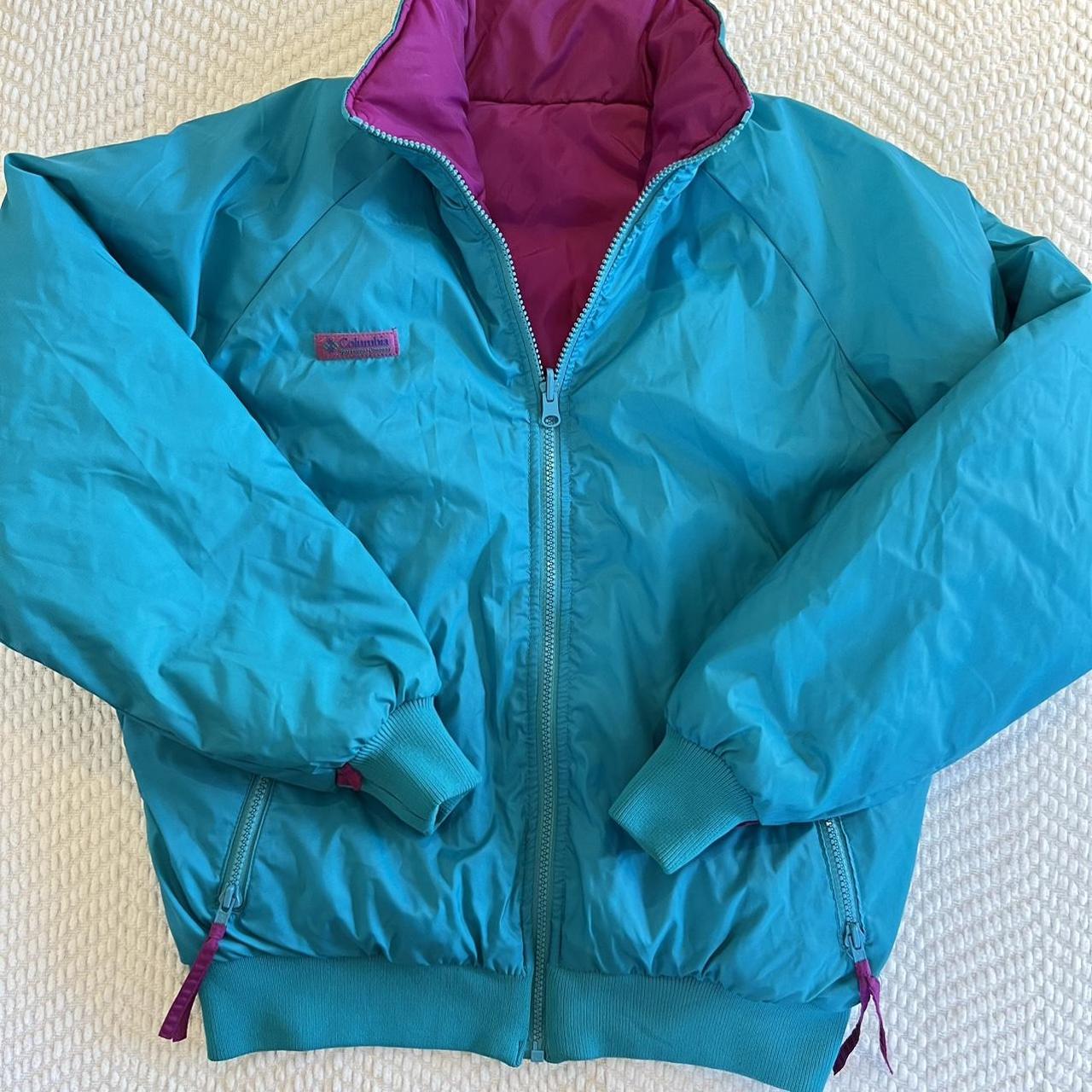 Vintage Columbia Reversible Winter Jacket Size M/L - Depop