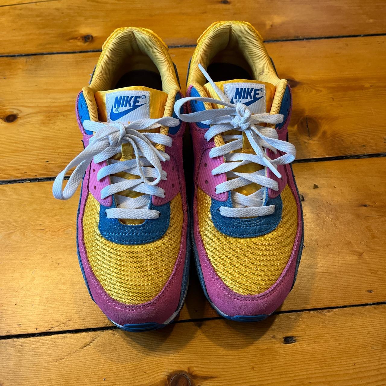 Nike Air Max 90 multicolor ~size ~some wear Depop
