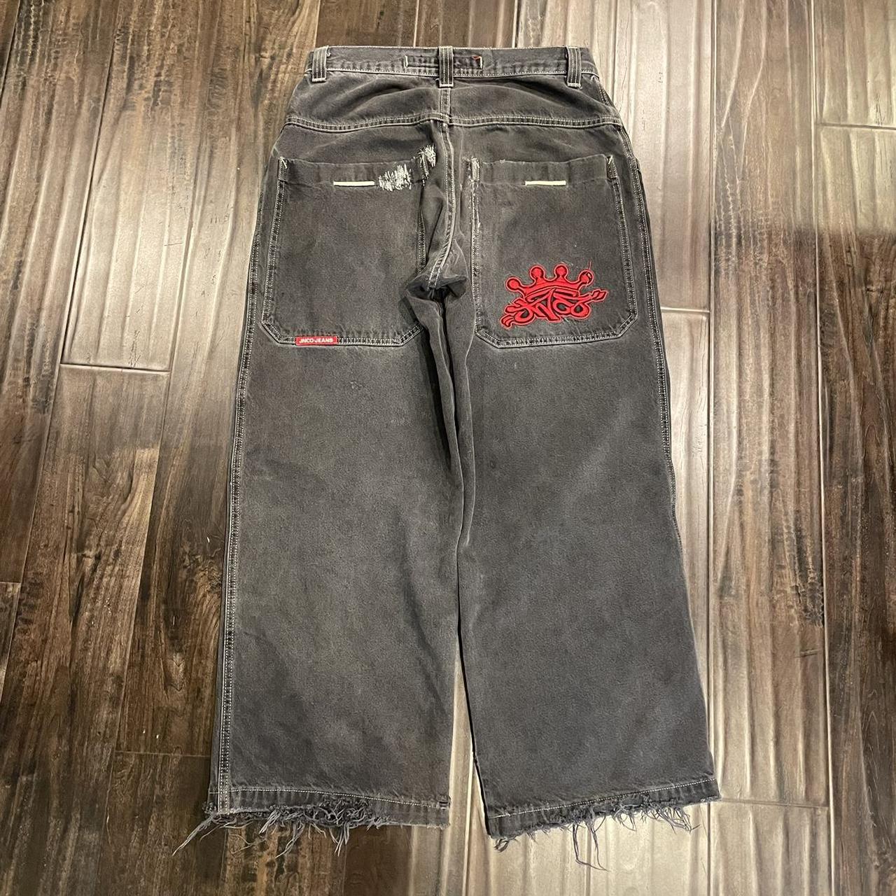 Super Rare tribal red crown jnco. Not actual... - Depop