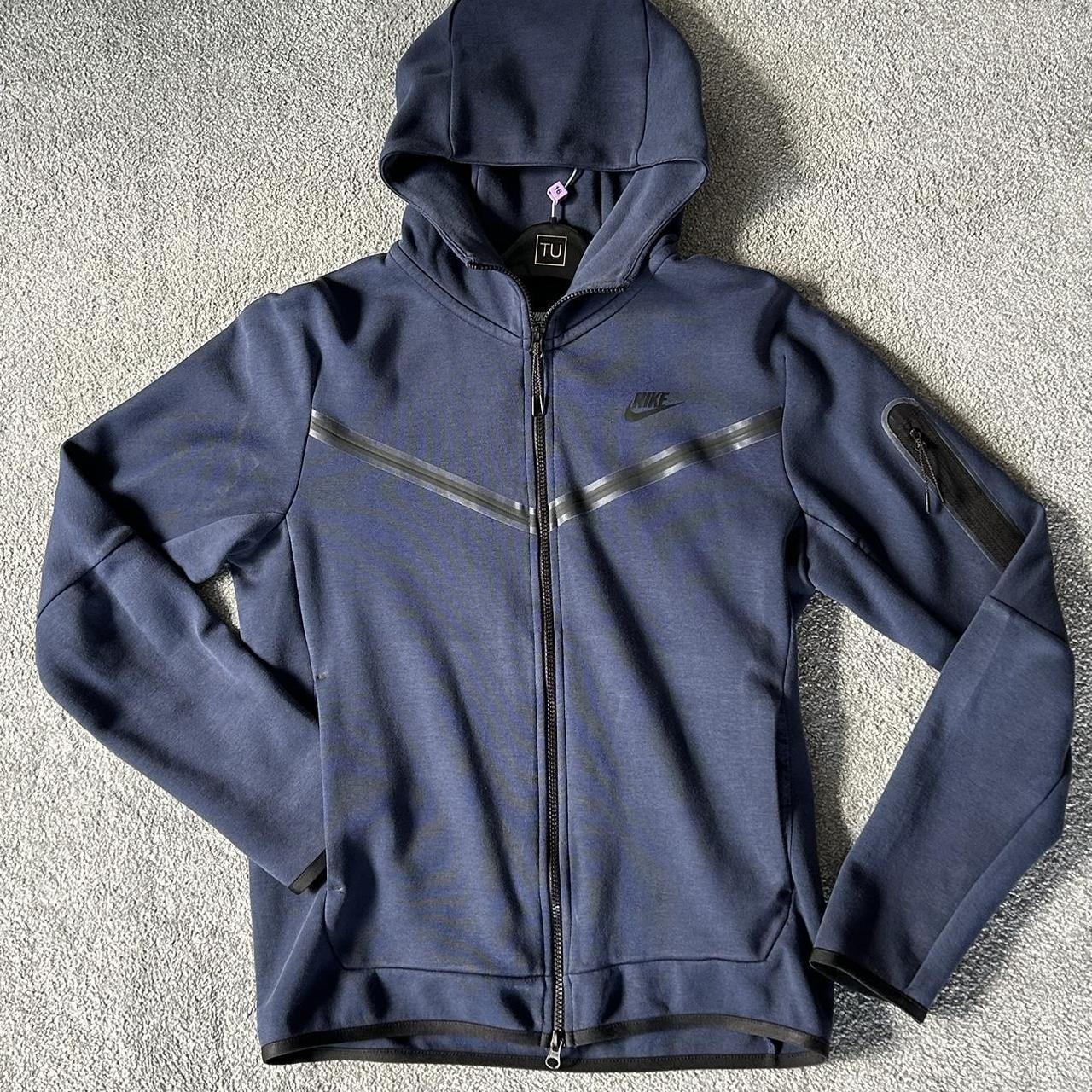 Midnight Navy Nike Tech Fleece Hoodie Dark Blue Nike Tech Fleece