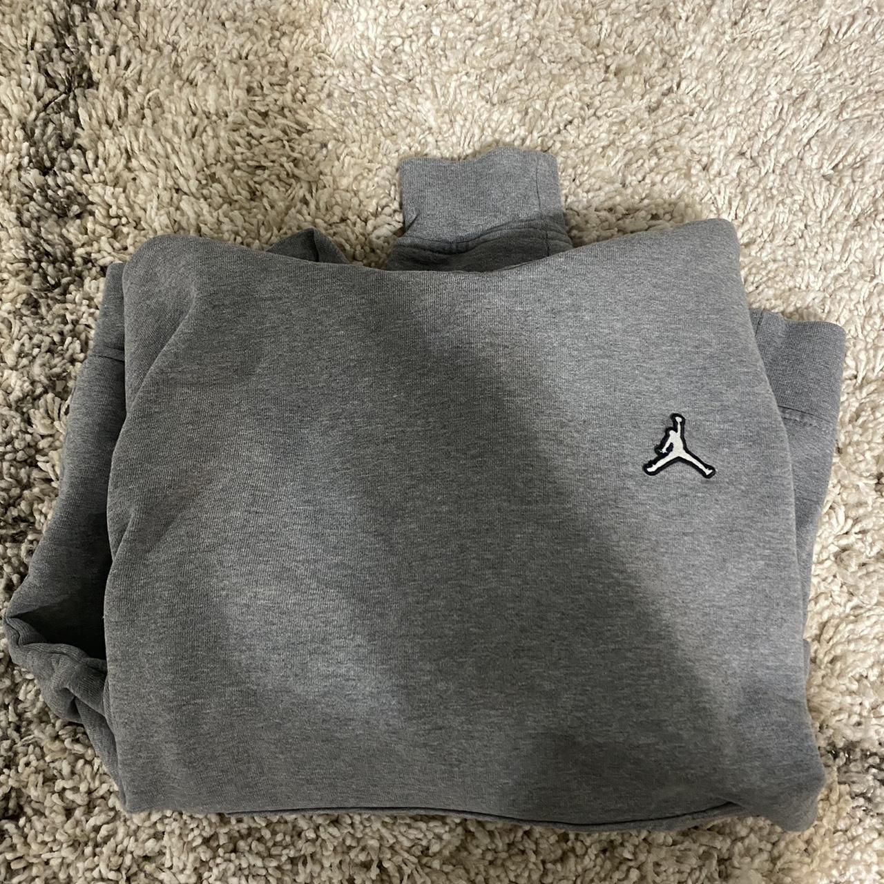 mens grey jordan hoodie