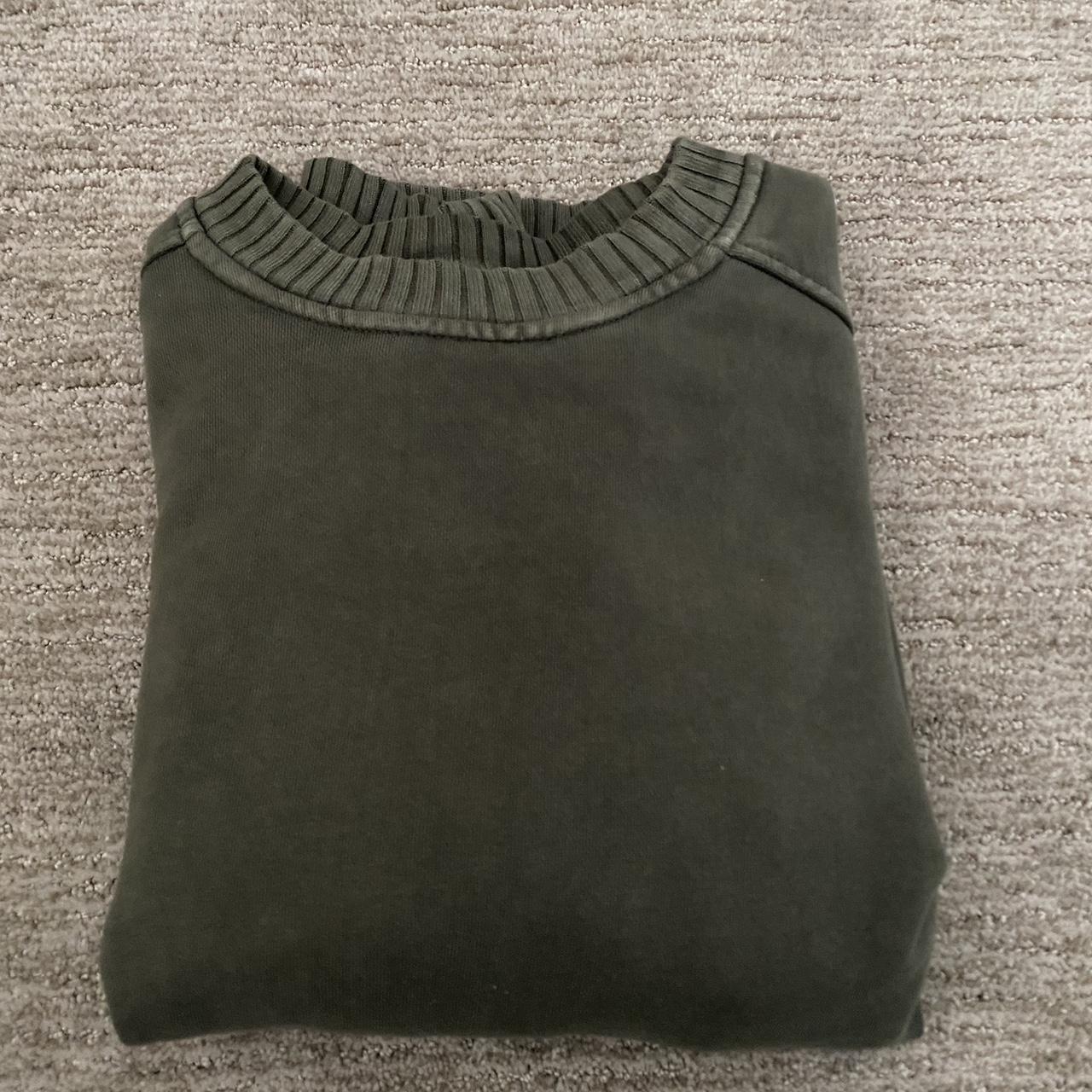 army green aerie crewneck tagged xs but fits oversized - Depop