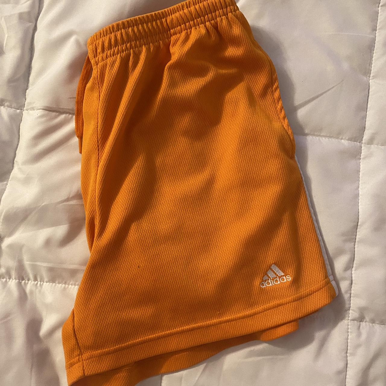 Orange adidas shorts Depop