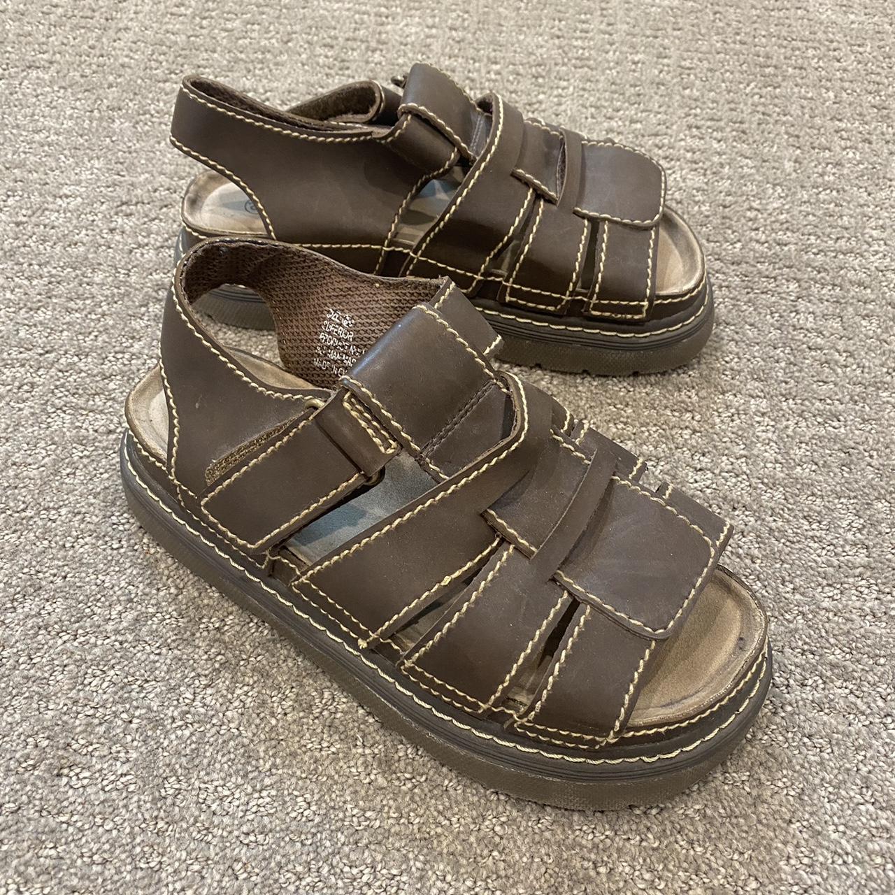 faded glory brown sandals